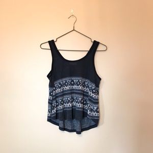 navy crop top :)
